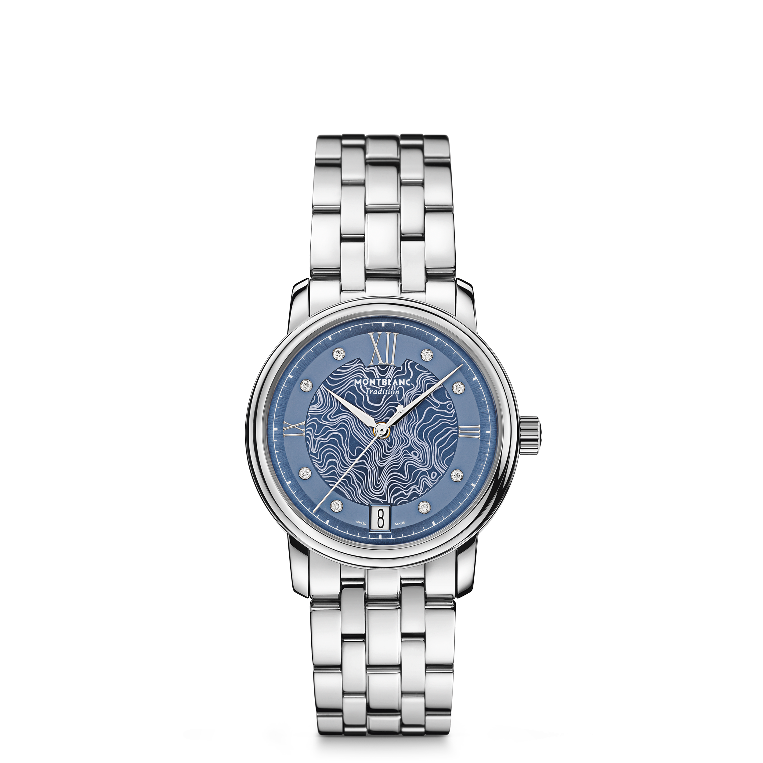 万宝龙传统系列日期自动上链腕表 星河蓝