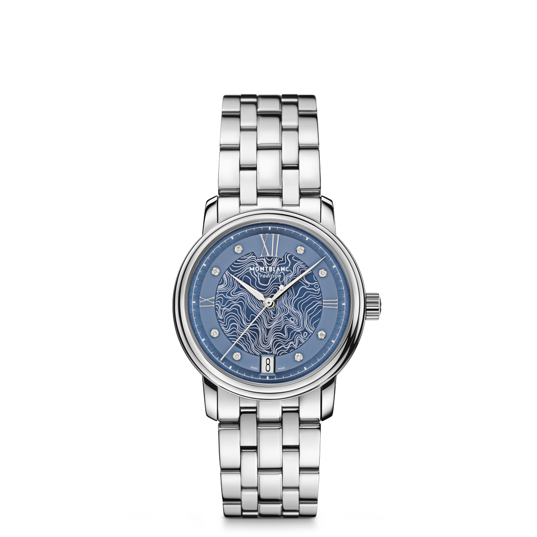 万宝龙传统系列日期自动上链腕表 星河蓝