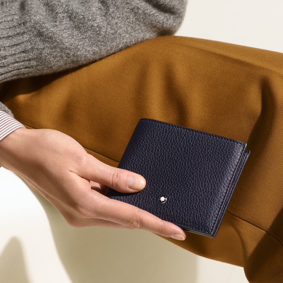软皮精选系列8卡位钱夹 午夜蓝
