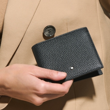 软皮精选系列8卡位钱夹 经典黑