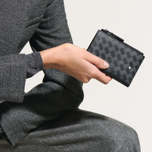 风尚3.0系列6卡位迷你竖款钱夹 经典黑