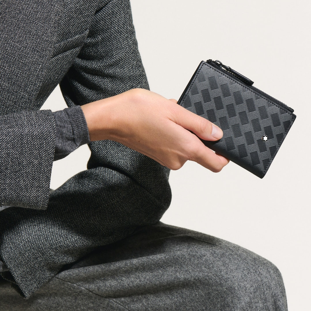 风尚3.0系列6卡位迷你竖款钱夹 经典黑