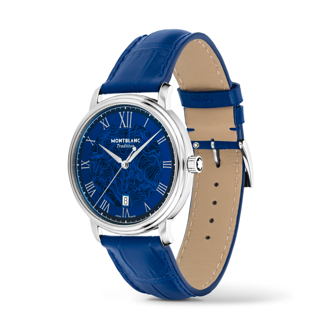 万宝龙传统系列日期自动上链腕表 午夜蓝