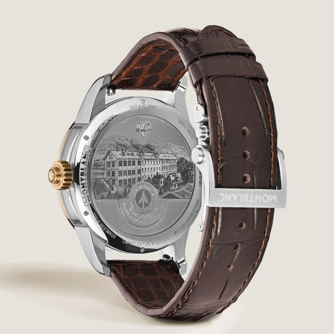 美耐华反转机芯单按钮计时腕表 沙砾棕（全球100枚）