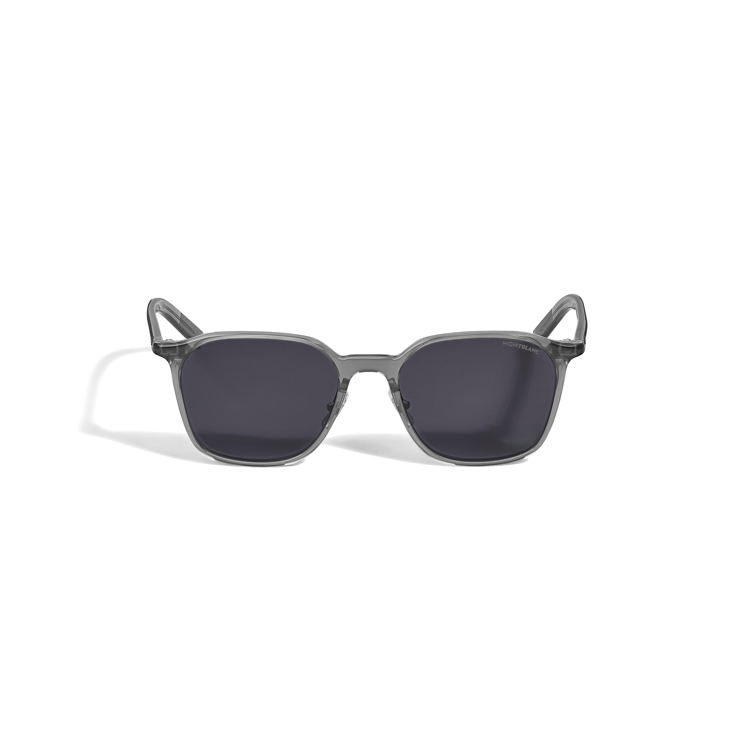 灰色醋酸纤维镜框椭圆形太阳镜 