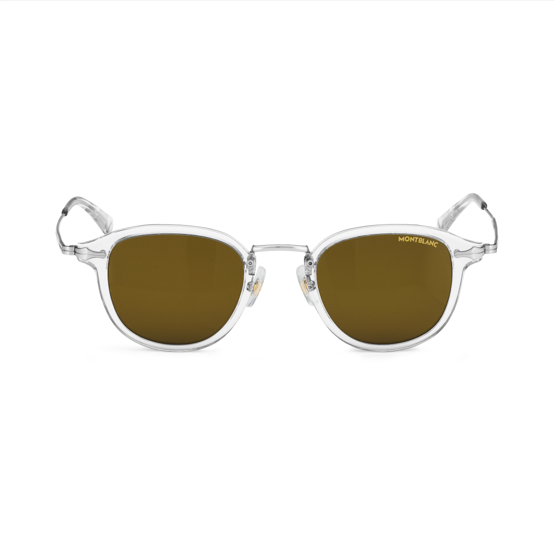 灰色注塑成型镜框圆形太阳镜