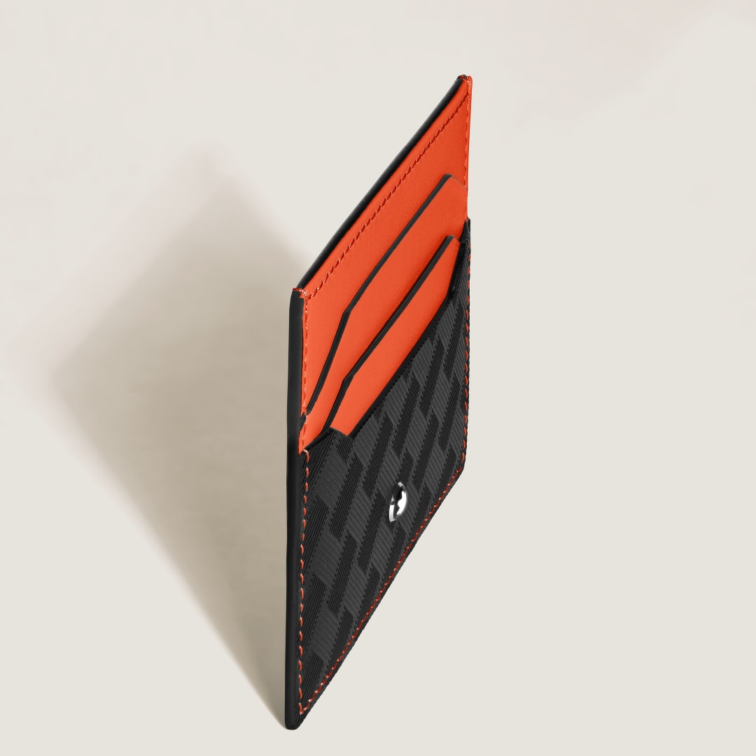 风尚3.0系列6卡位卡片夹 双色款（经典黑配金橘红）