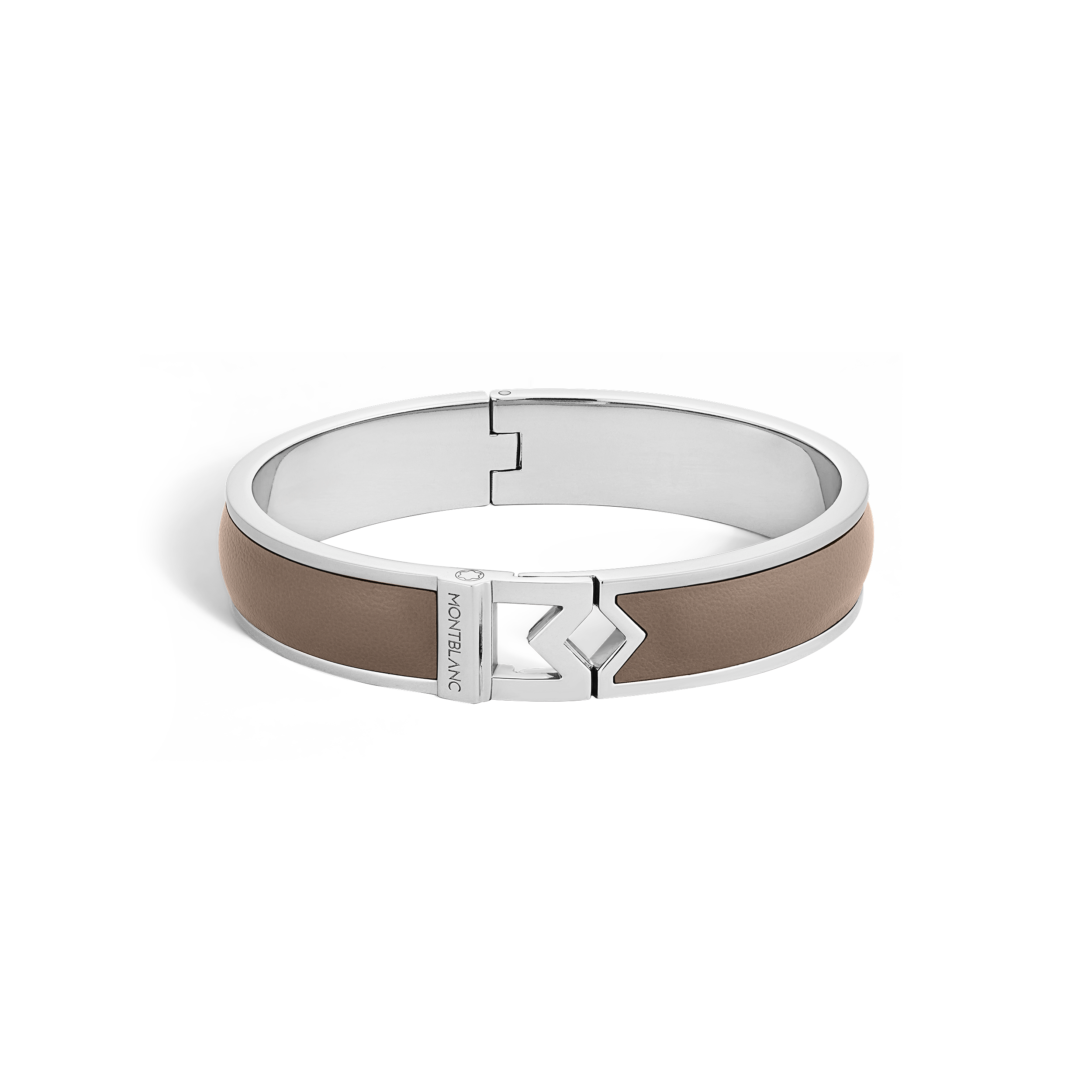 万宝龙M扣精钢手环 大地棕