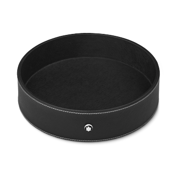 万宝龙书写配件大号圆形托盘 经典黑