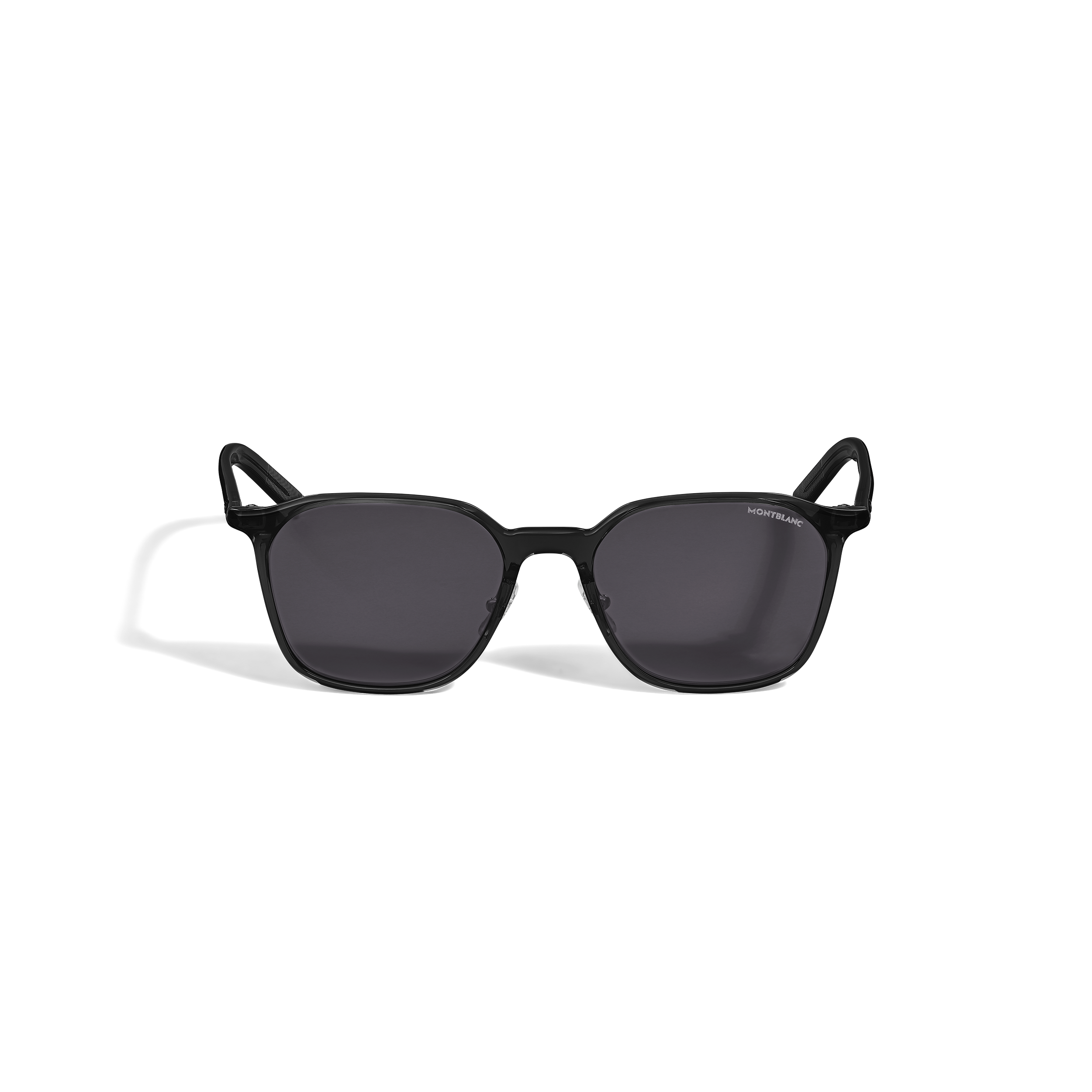 黑色醋酸纤维镜框椭圆形太阳镜 