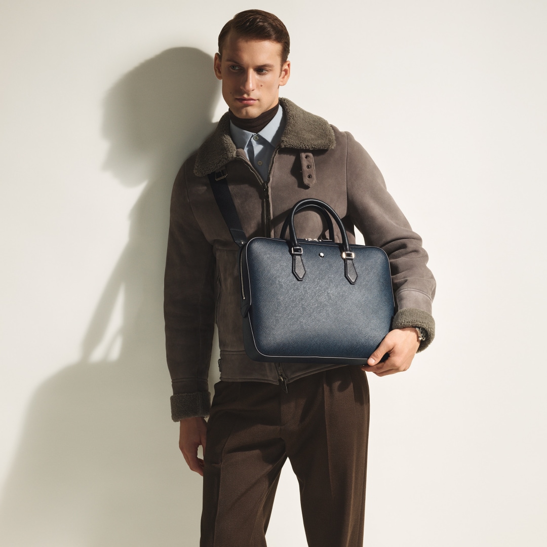 匠心超薄公文包 墨蓝色