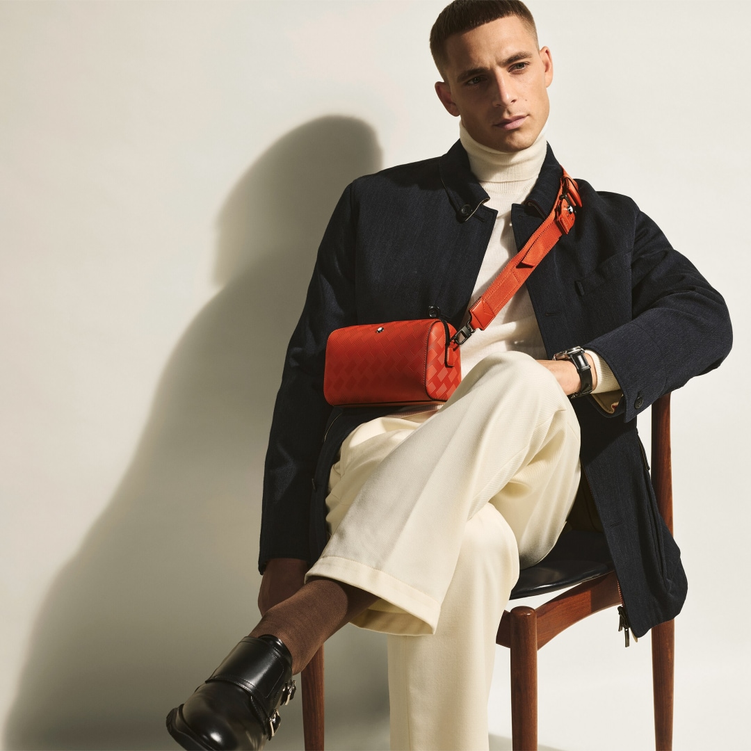 风尚3.0系列M扣142迷你邮筒包 金橘红