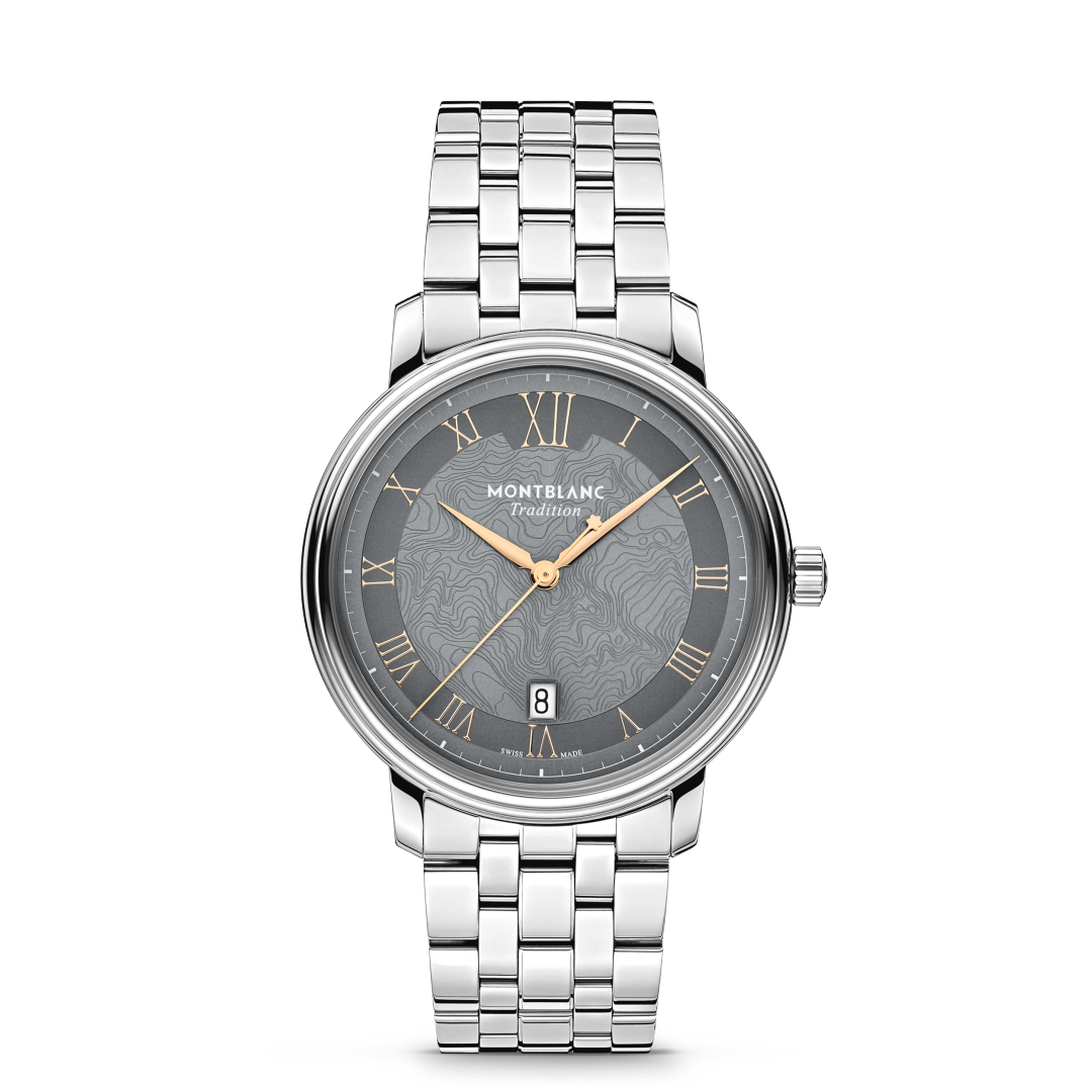 传统系列日期自动上链腕表 太空灰