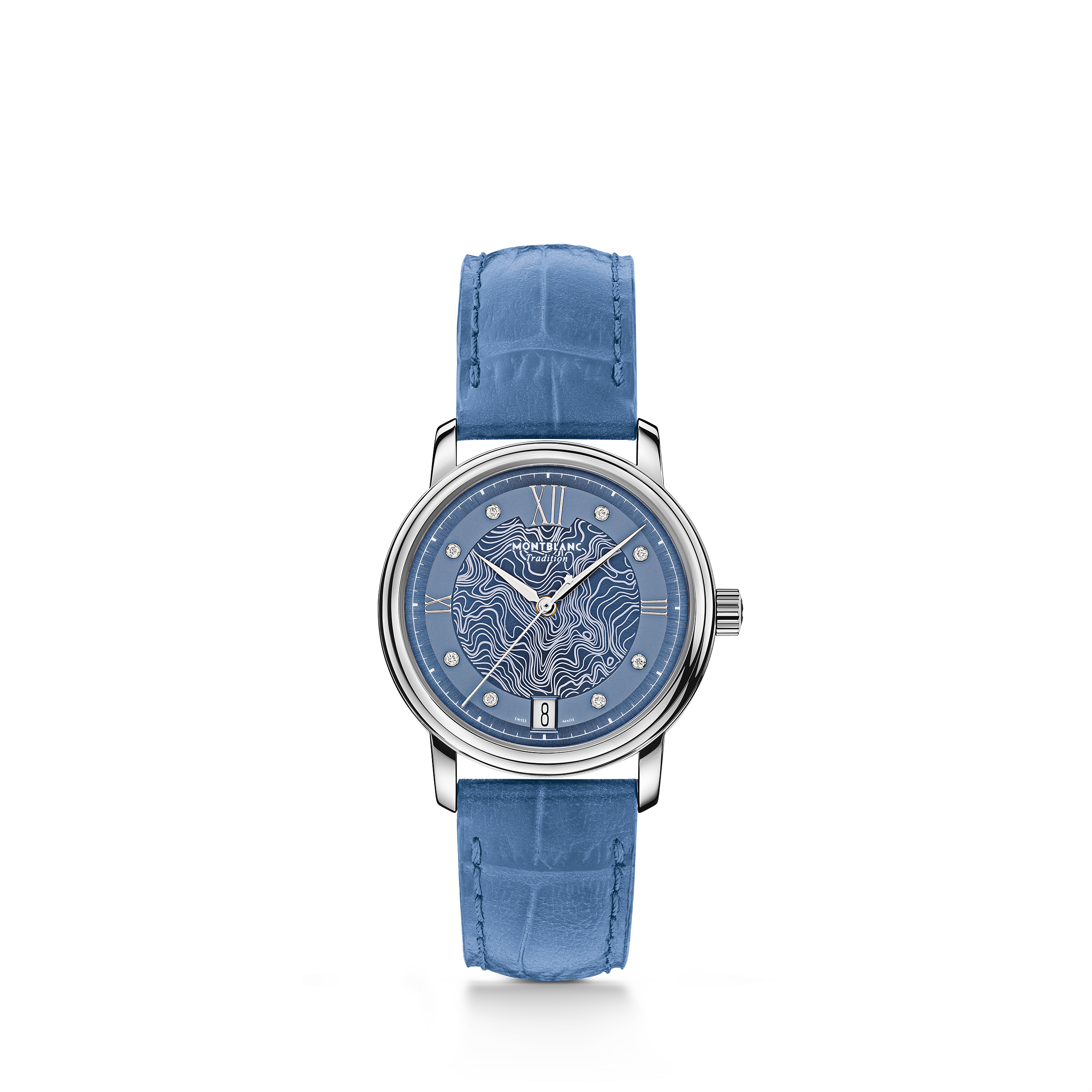 万宝龙传统系列日期自动上链腕表 星河蓝