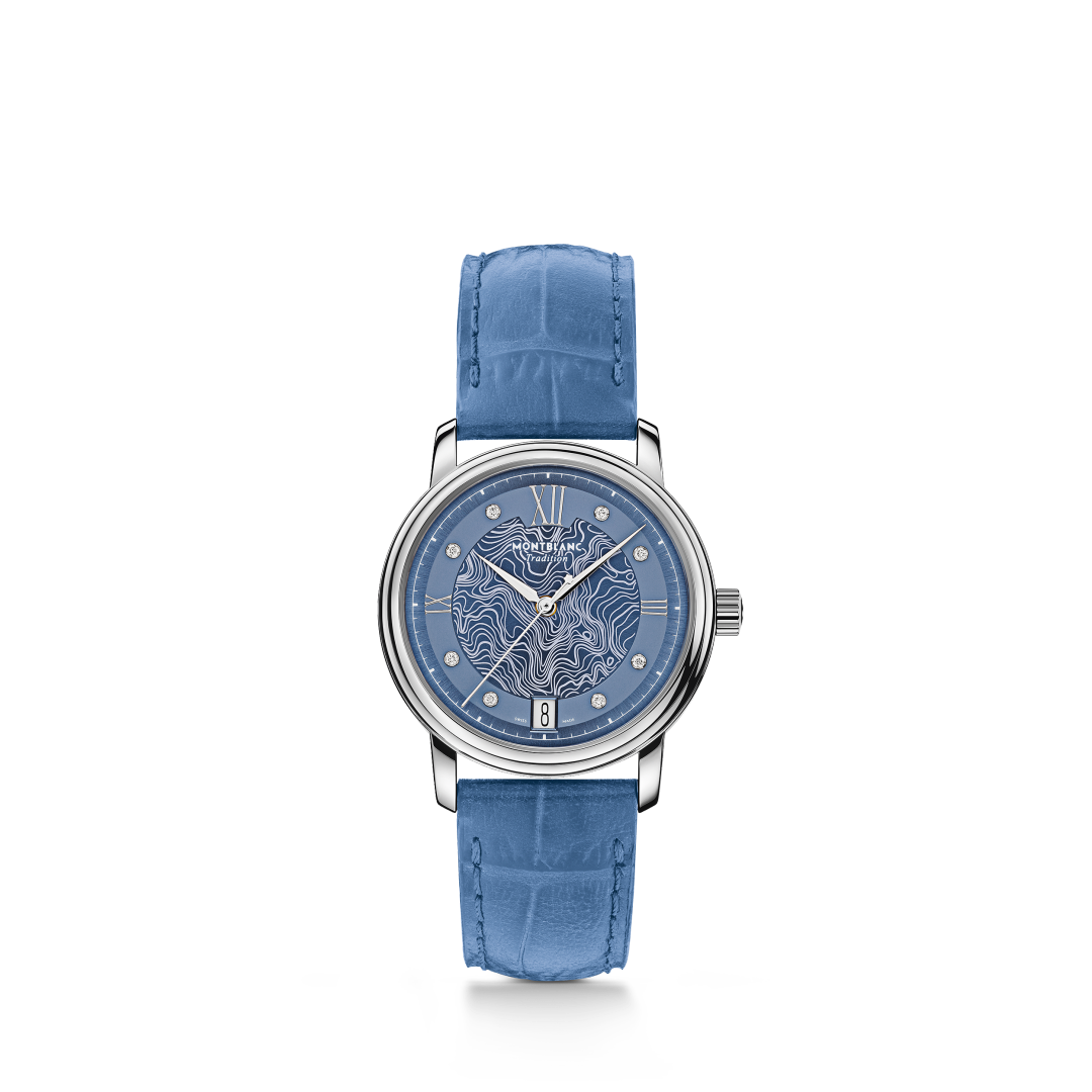 万宝龙传统系列日期自动上链腕表 星河蓝