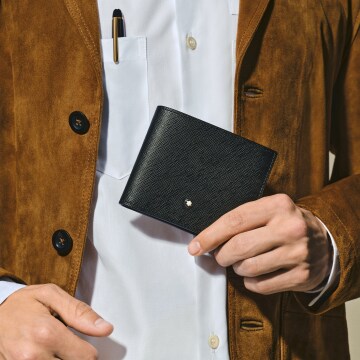 万宝龙匠心系列6卡位钱夹 经典黑