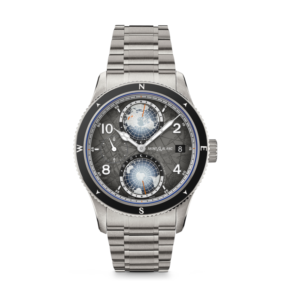 MB130982 - 万宝龙1858系列南北半球世界时无氧腕表 海拔八千米特别款 MB130982 - 万宝龙1858系列南北半球世界时无氧腕表 海拔八千米特别款