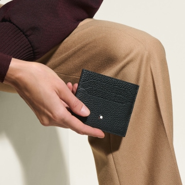 软皮精选系列6卡位卡片夹 经典黑