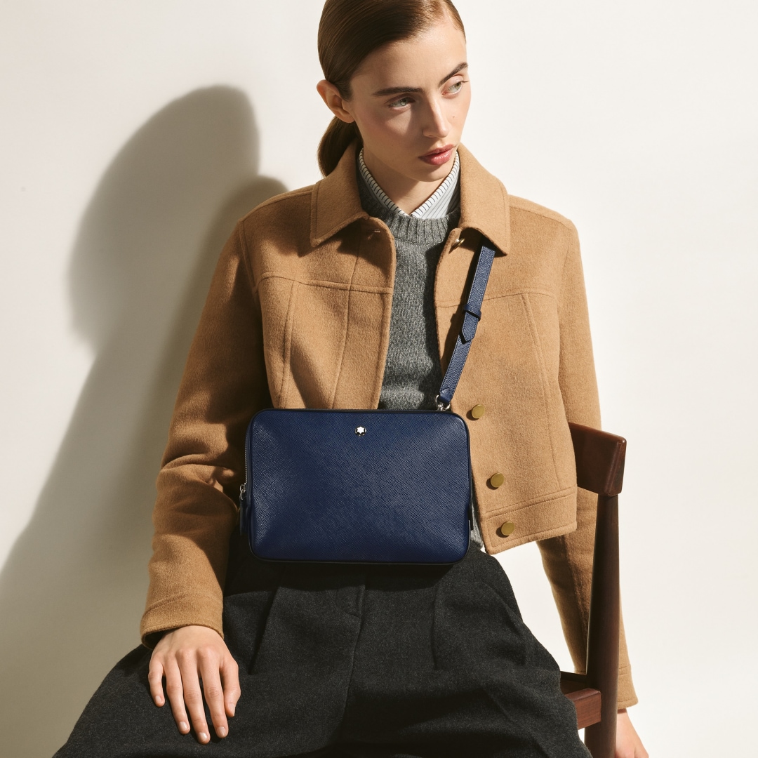  匠心系列迷你邮差包 墨水蓝