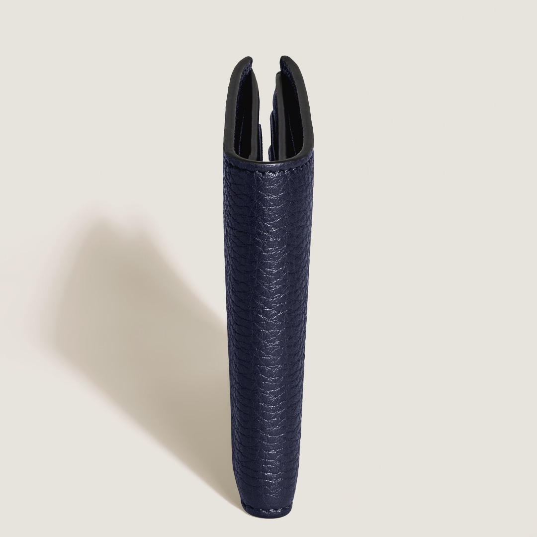 软皮精选系列8卡位钱夹 午夜蓝