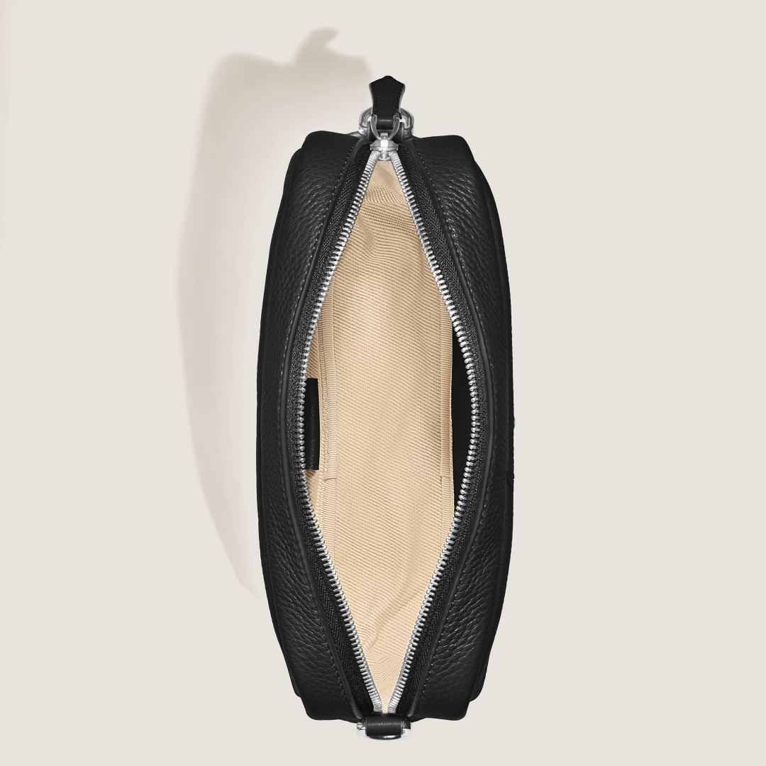 粒纹相机包 经典黑