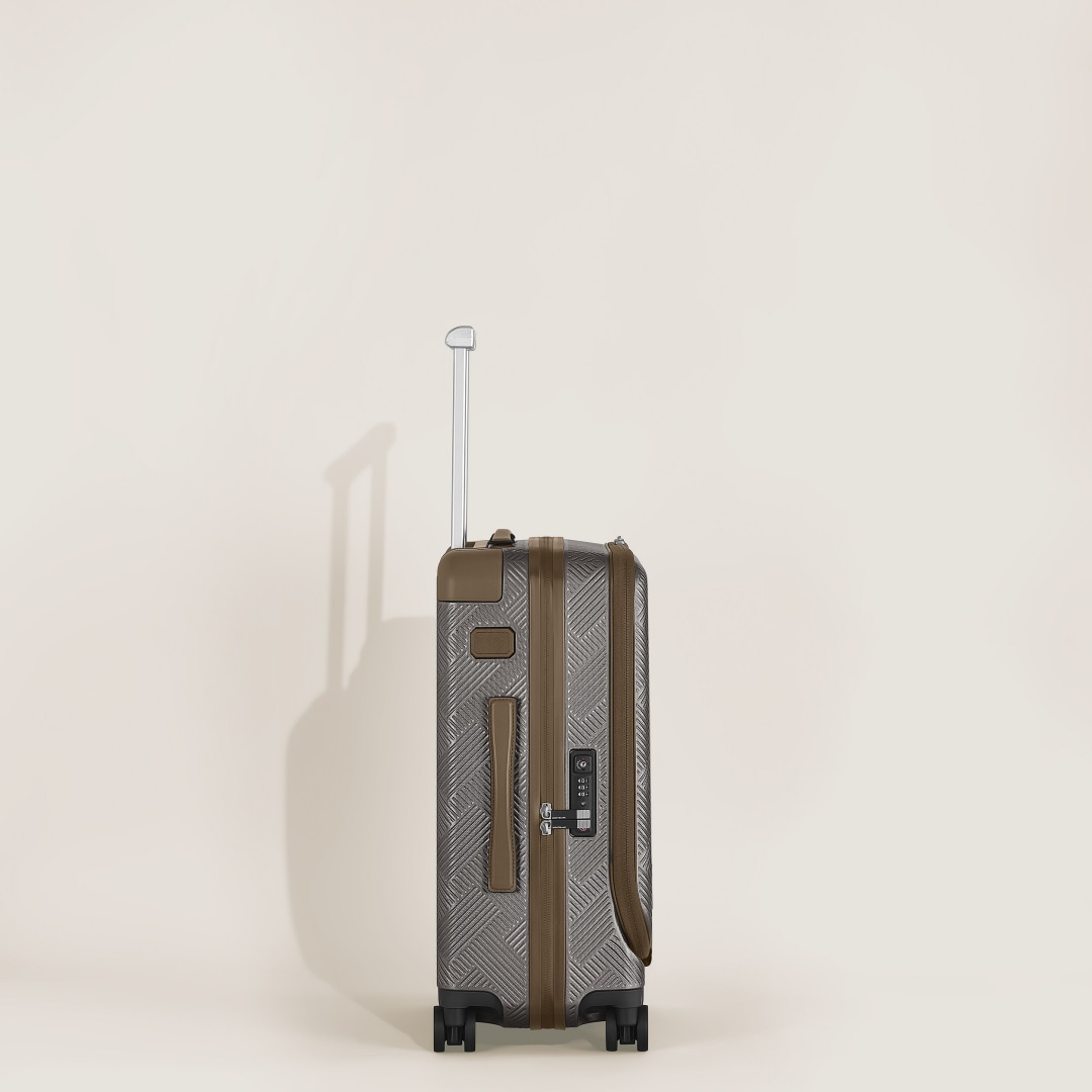 风尚3.0#MY4810多功能旅行箱 复古银