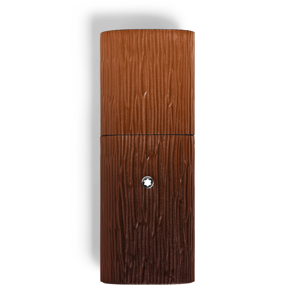 MB222337 - 树纹墨韵皮质2支装笔袋