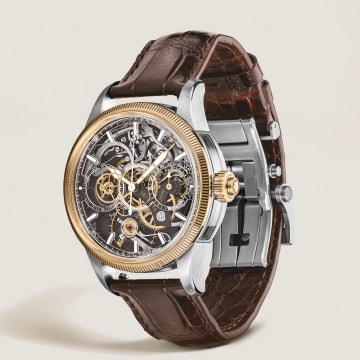 美耐华反转机芯单按钮计时腕表 沙砾棕（全球100枚）