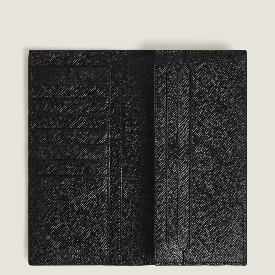 Sartorial wallet 14cc with zipped pocket 