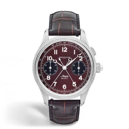 美耐华追针计时腕表 波尔多红（全球100枚）