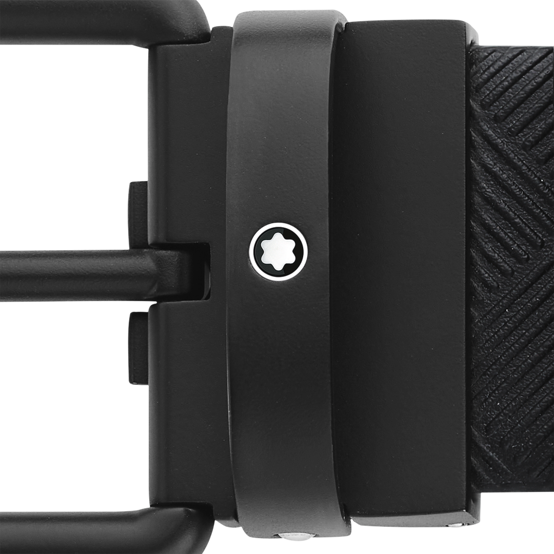 万宝龙风尚3.0系列方形带扣印花腰带 35毫米