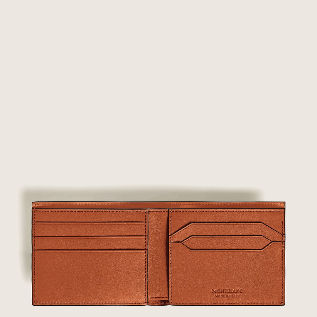 风尚3.0系列6卡位钱夹 双色款（经典黑配金橘红）