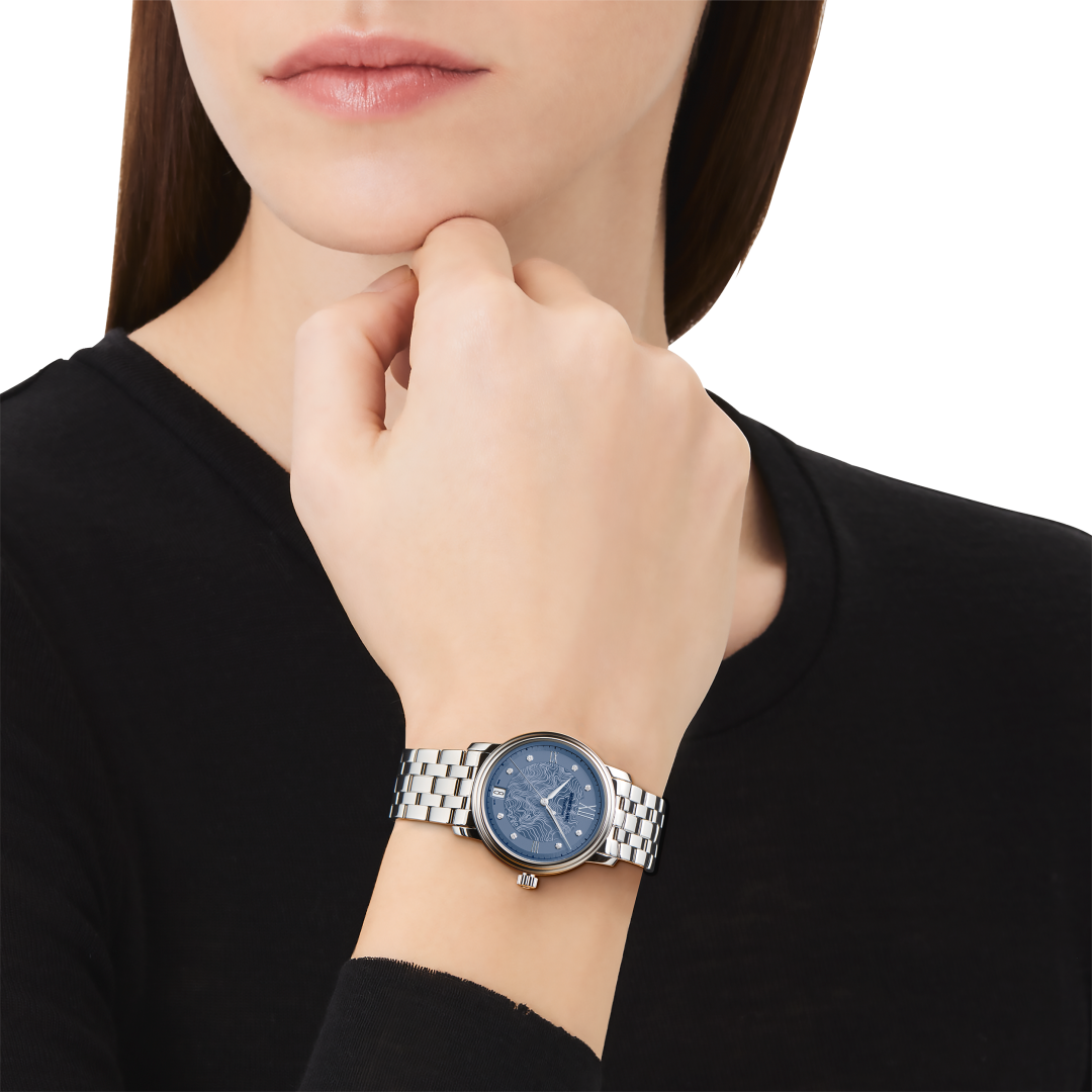 万宝龙传统系列日期自动上链腕表 星河蓝