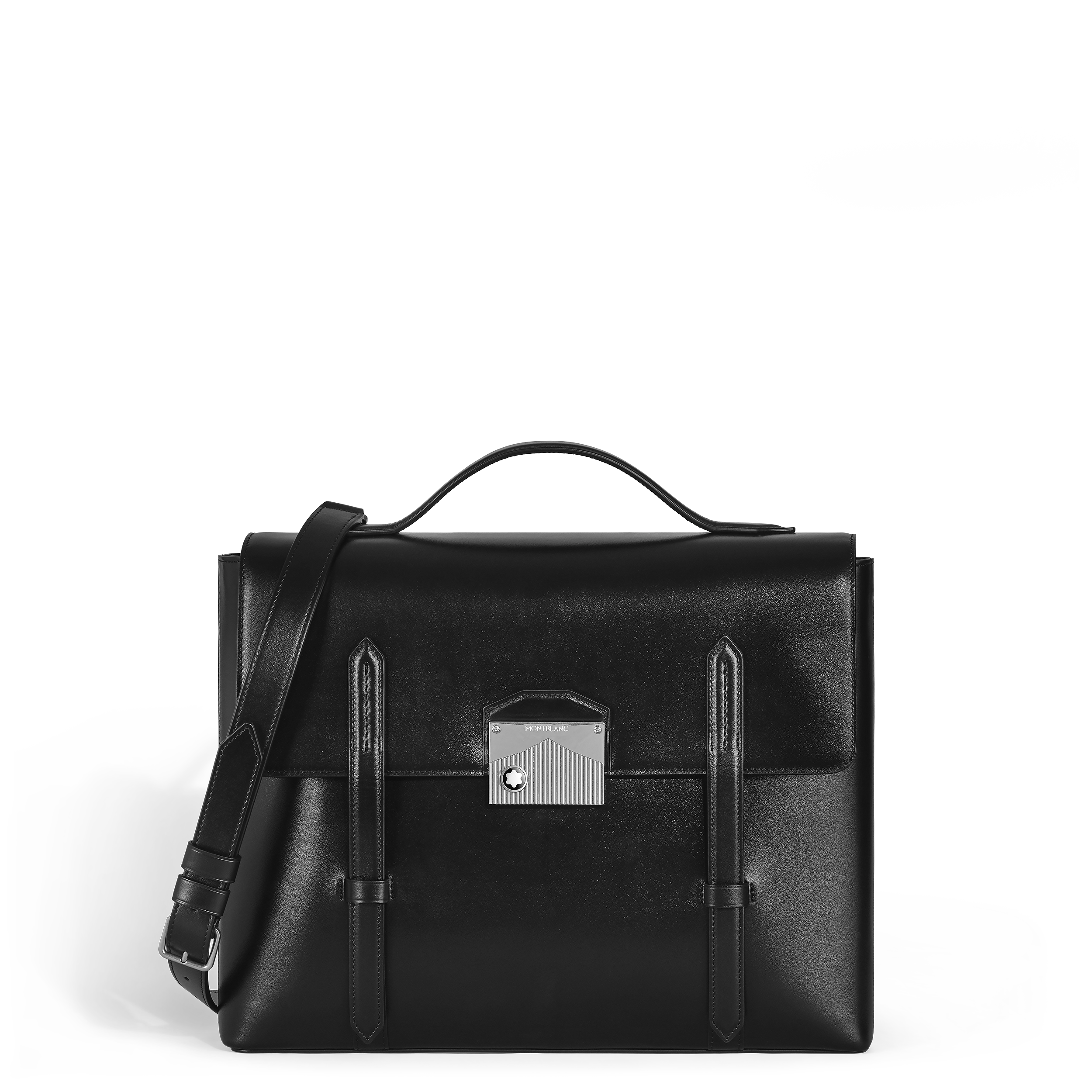 大班系列山峰扣翻盖公文包 经典黑