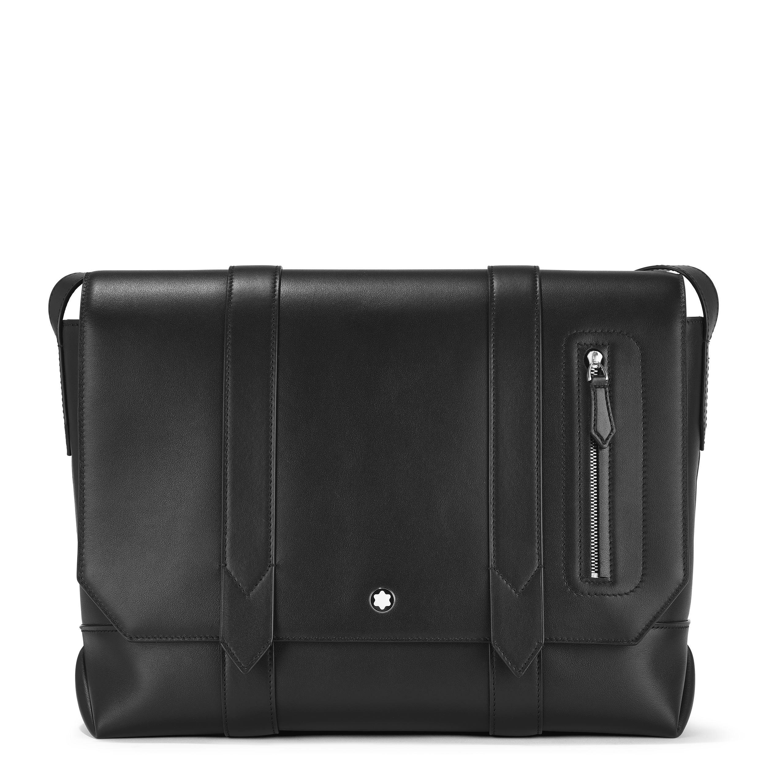  软皮系列邮差包 经典黑