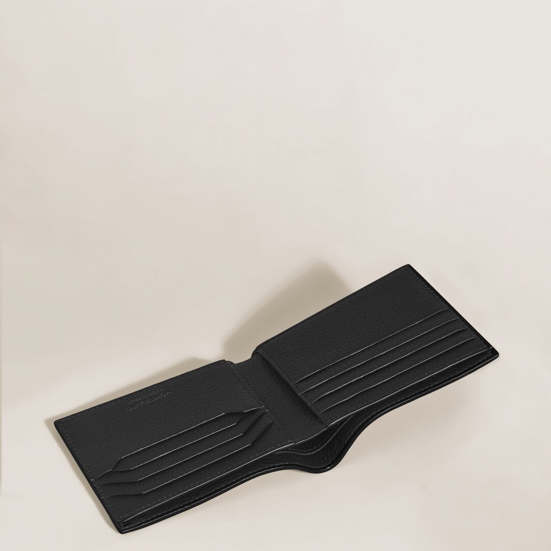 软皮精选系列8卡位钱夹 经典黑
