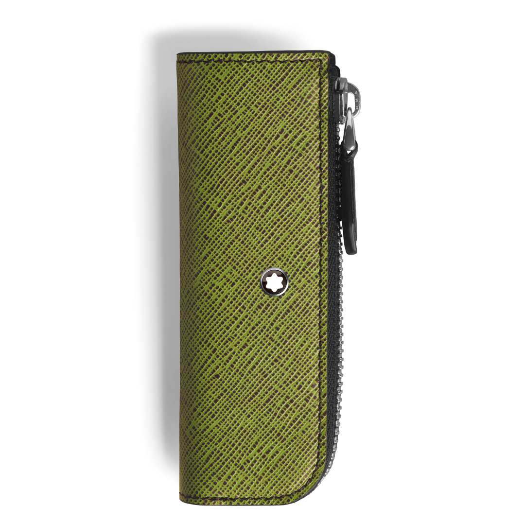 匠心系列1支装小号笔袋双色款（青柠绿配波尔多红）