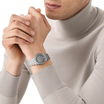 传统系列日期自动上链腕表 太空灰