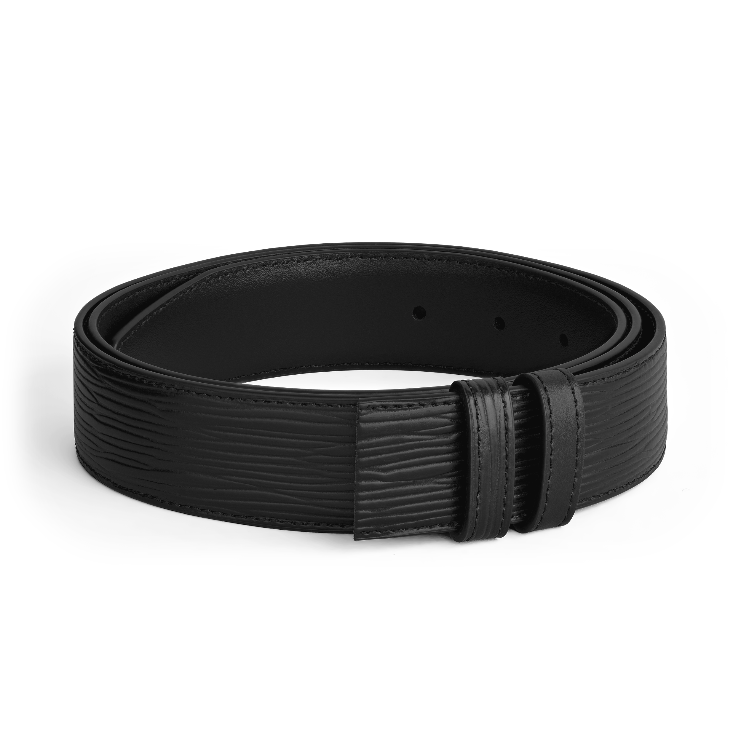 腰带配件 可裁剪双面腰带35毫米 经典黑