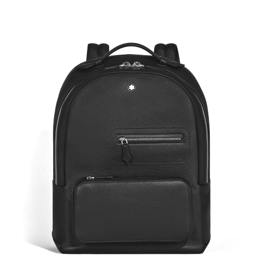 软皮精选系列双肩包 经典黑